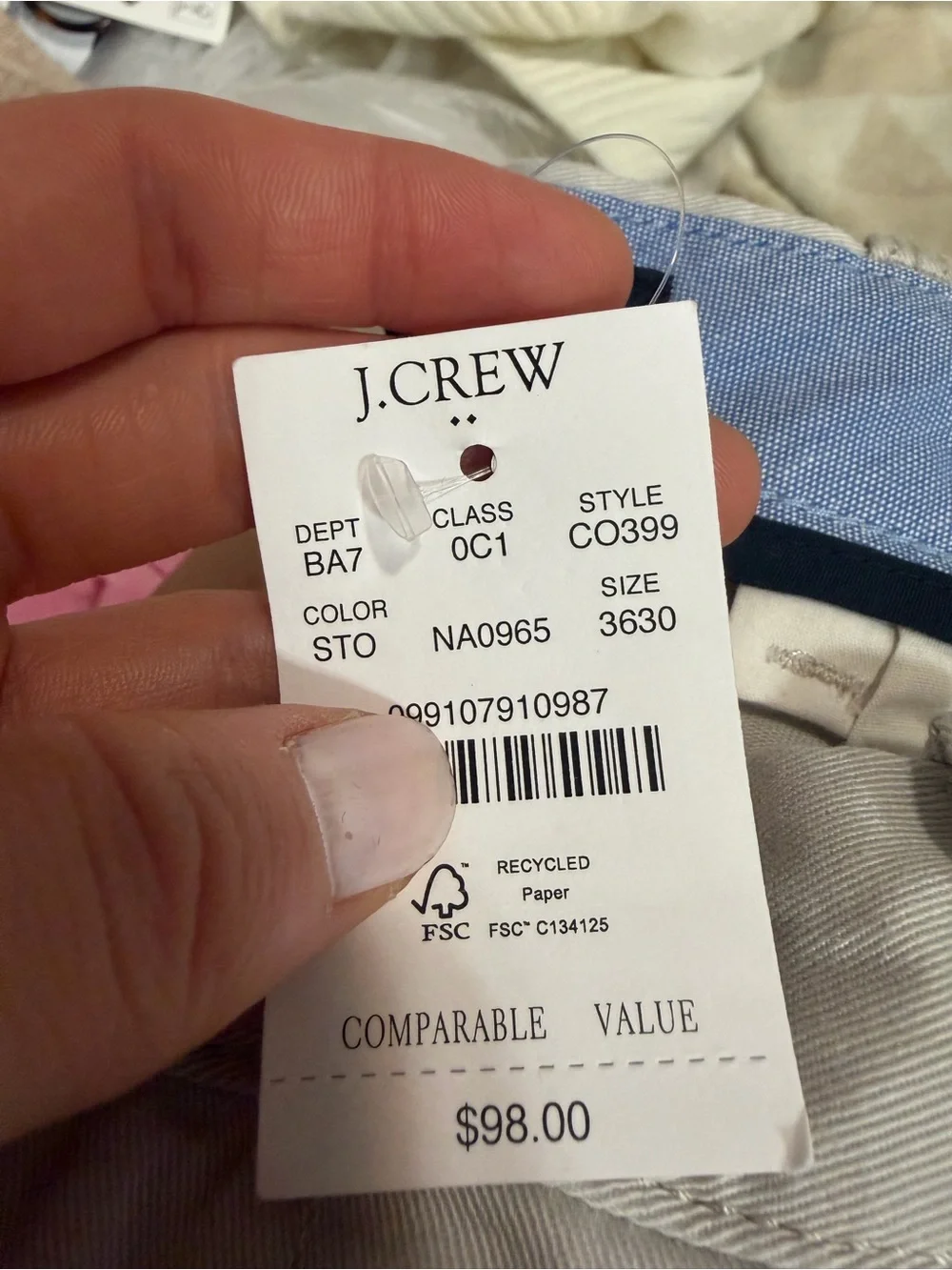 J. Crew new fit